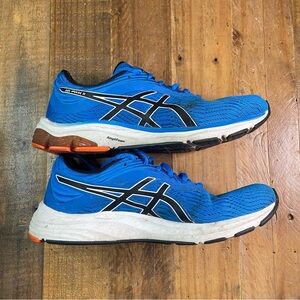 ASICS Gel Pulse 11 Running Shoes Size 8 Blue/White 1011A550 Used